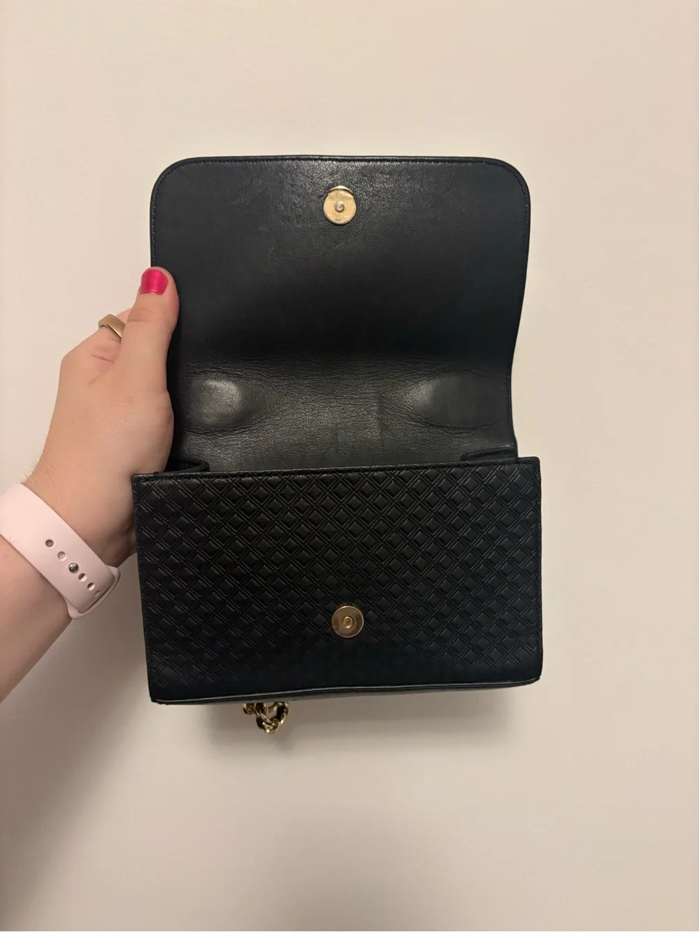 Tory Burch Marion Quilted Black Chain Shoulder Bag